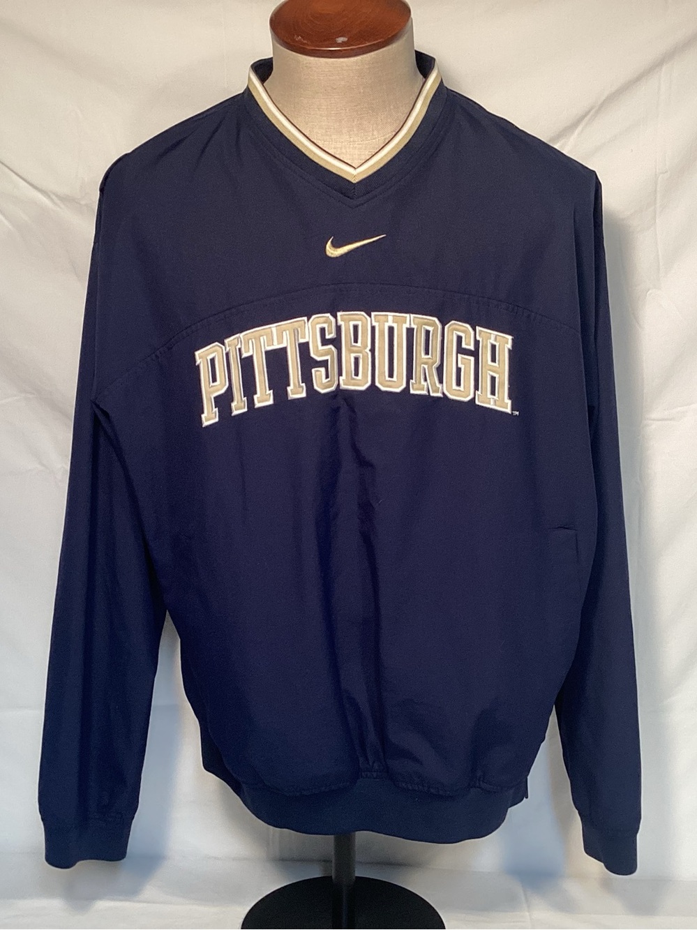 Nike Vintage Pitt Panthers University Of Pittsburgh Pullover Windbreaker Mens